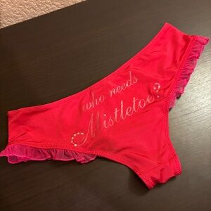 VS Sexy Little Things “Who Needs Mistletoe?” rhinestone Panty